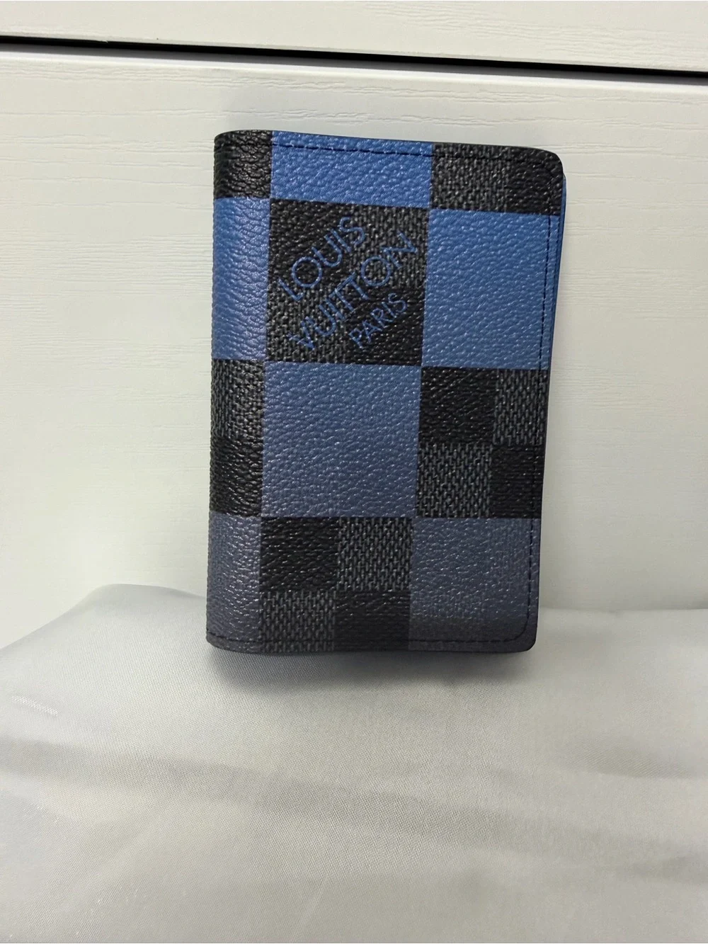 Louis Vuitton Men's Blue & Black Damier pocket organizer
